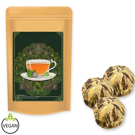 Grüner Tee China Royal-Rosen (4 Stück) 20g mit Logo