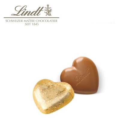 Inhalt Werbe-Klappkarte Schokoladenherz von Lindt mit individuellem Logo