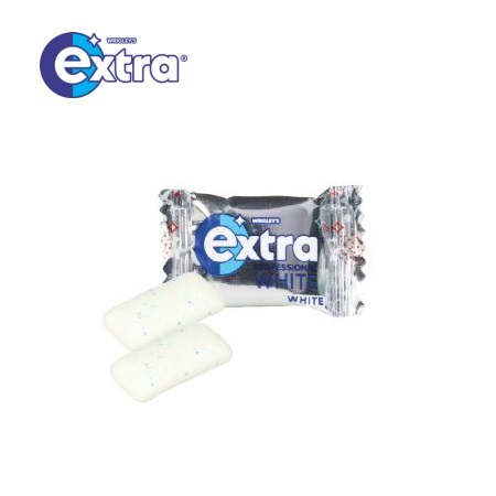 Inhalt Werbe-Klappkarte  Wrigley´s Extra Professional White Kaugummi