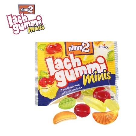 Inhalt Werbe-Klappkarte nimm2 Lachgummi minis