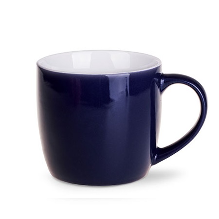 Kaffeetasse bedrucken Handy dunkelblau-weiß mit eigenem Logo
