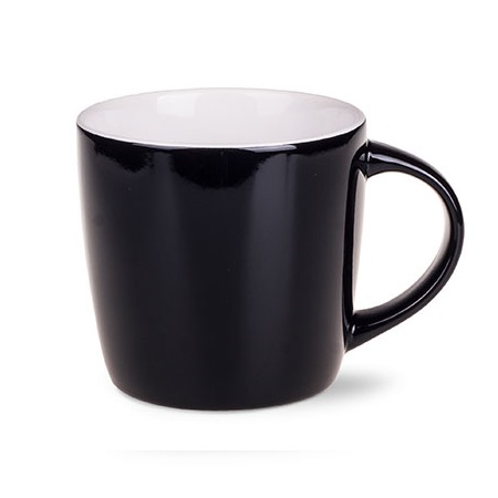 Kaffeetasse bedrucken Handy schwarz-weiß mit eigenem Logo