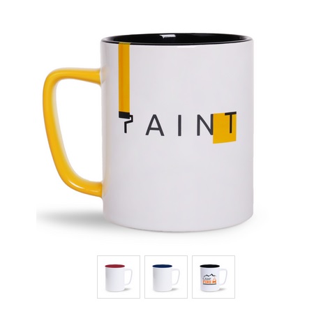 Tasse bedrucken Tommy Duo mit Logo