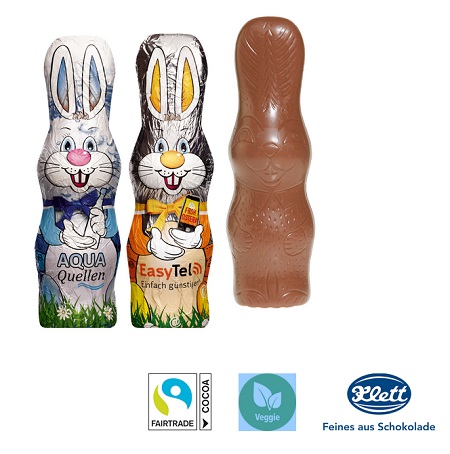 MAXI-Schoko-Osterhase mit Logo
