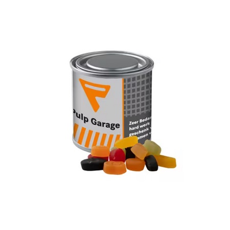 Mini-Farbdose Fruchtgummi mit Logo