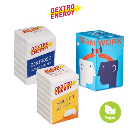 Mini Promo-Tower Dextro Energy mit Logo