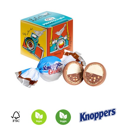 Mini Promo Würfel Knoppers Goodies mit Logo
