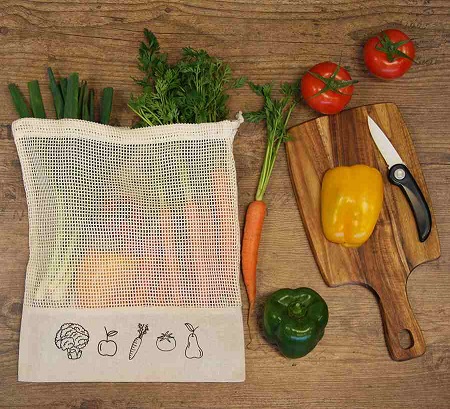 Obst- und Gemüsetasche aus Baumwolle als Werbeartikel