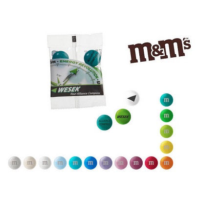 Personalisierte M&M´s Schokolinsen im Mini Bag mit Logo