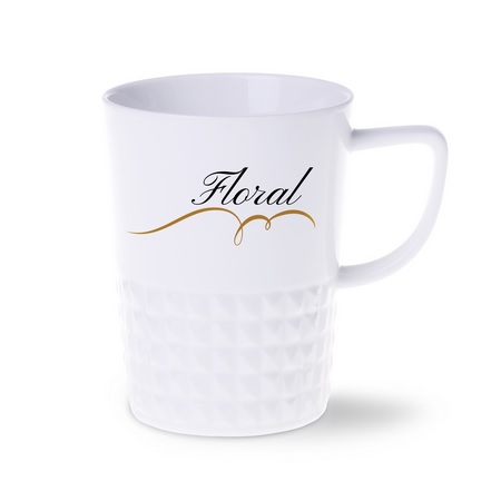 Porzellanbecher DIAMOND mit eigenem Logo bedrucken