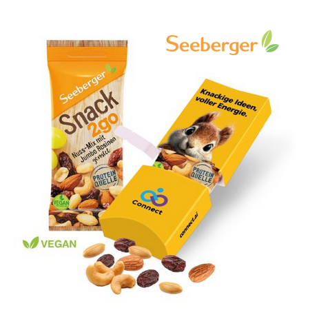 Promo-Pack mit Seeberger Nuss-Mix mit Logo