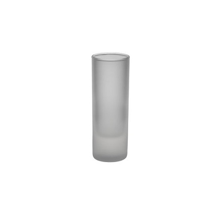 Schnapsglas Wodkazylinder satiniert mit Logo
