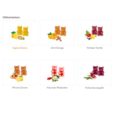 Tee-Bären Fruchtgummi im Papiertütchen als Werbegeschenk