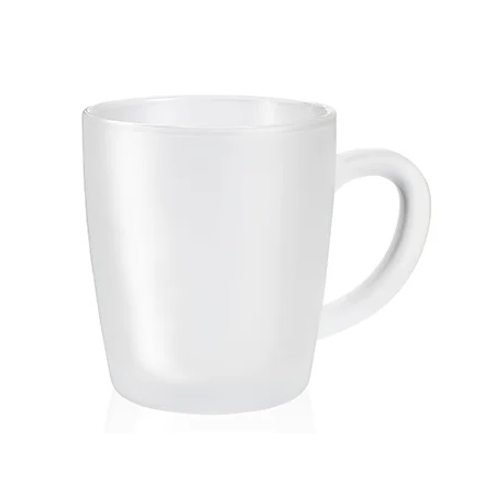 Tee Glastasse Basic 34cl gehärtet satiniert mit Logo