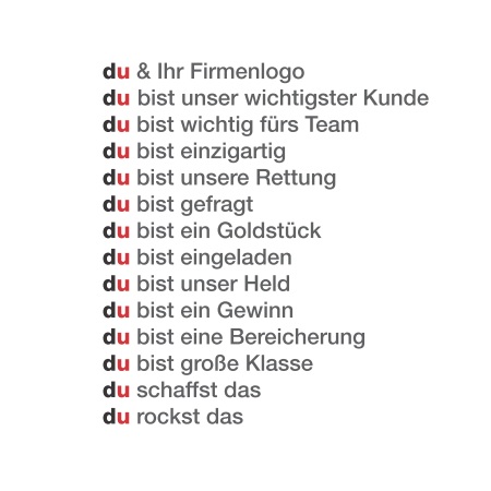 Varianten Werbekarte Osterei mit duplo