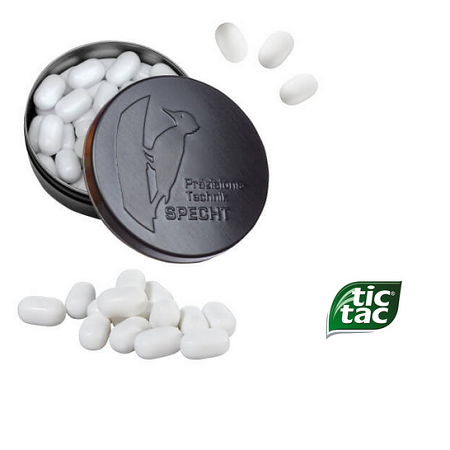 XS-Prägedose tic tac Fresh Mint mit Logo