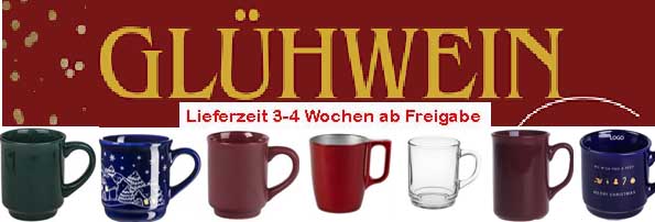 Glühweinbecher mit Ihrem Logo bedruckt