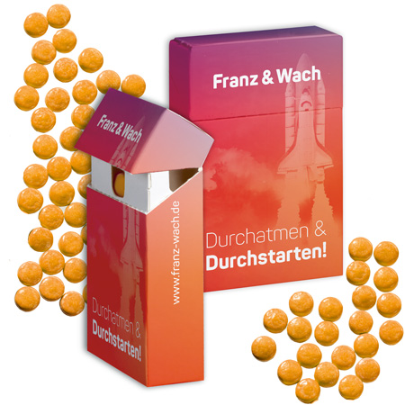 ACE-Vitamindragees mit Werbedruck oder Firmenlogo
