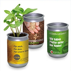 Silver-Garden mit Firmenlogo