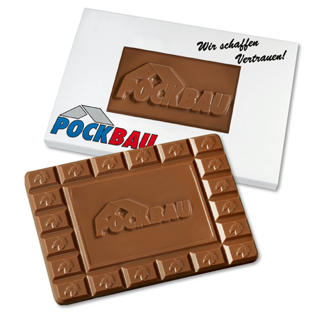 Werbe-Schokoladentafel 60g Sonderanfertigung