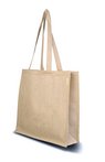 Jute Schultertasche mit Werbung oder Logo