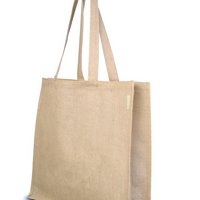 Jute Schultertasche mit Werbung oder Logo