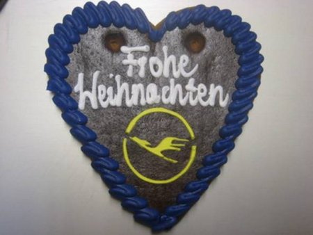 Lebkuchen-Herz Mit eigenem Logo 32x28 cm