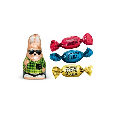 Lindt HELLO Osternest Werbeartikel Inhalt