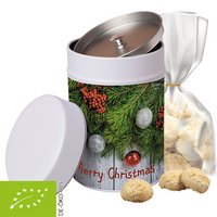Bio Weihnachts Kekse 100g mit Werbedruck