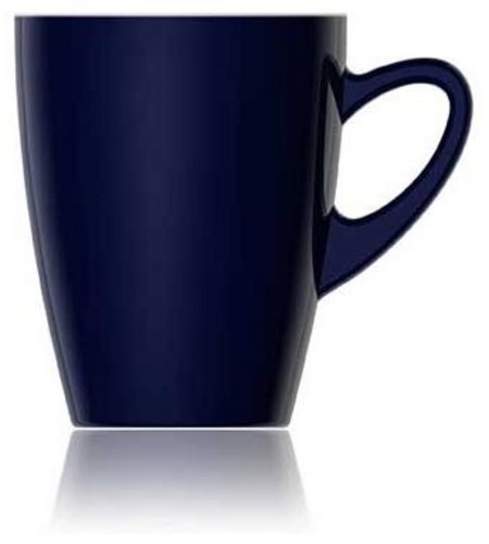 Porzellan Kaffeebecher Kenia 32 cl blau / weiß