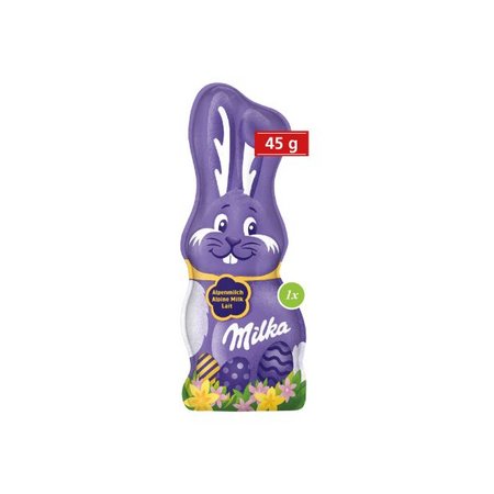 Milka Schmunzelhase, 45g Inhalt