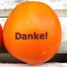 Orange "Danke"