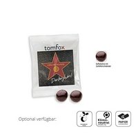 Schoko-Kaffeebohne mit Werbedruck