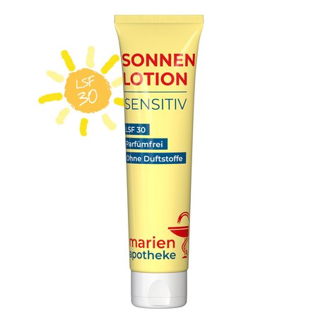 Sonnenmilch sensitiv  LSF 30 in 100 ml Tube mit eigenem Werbeaufdruck