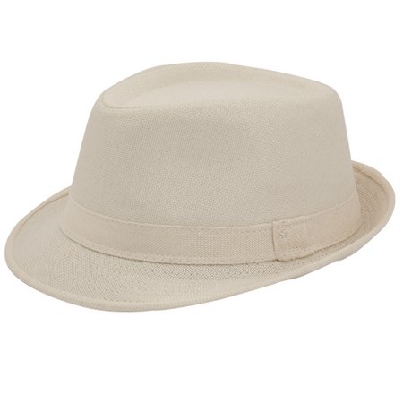 schwarzer Fedora Hut mit Stickerei