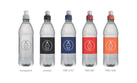 Wasserflasche 500ml mit Logo