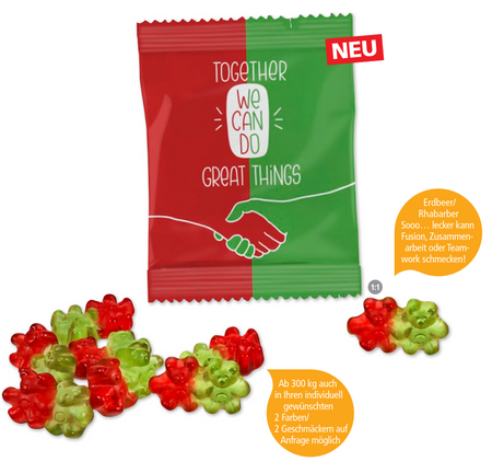 Freundschaftsbärchen mit Werbung