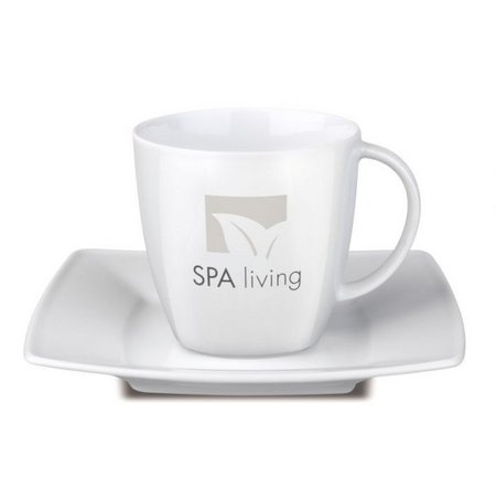 Senator Maxim Cafe Set Porzellan bedruckbar mit eigenem Design und Motiv als Werbemittel