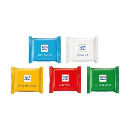 Ritter SPORT Mini im Werbebriefchen Füllvarianten