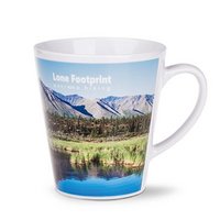 Keramiktasse Latte Art mit Werbedruck