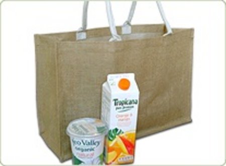 York Large Jute Shopping bag mit Logo