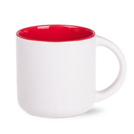 Tassen bedrucken lassen mit Logo Modern rot