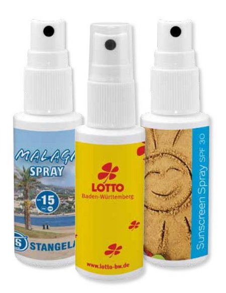 50ml Spray mit Werbung oder Logo