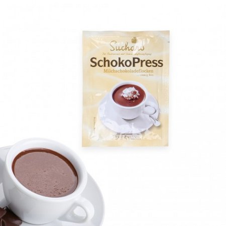 Heiße Schokolade mit Werbung oder Logo