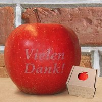 Apfel "Vielen Dank!"