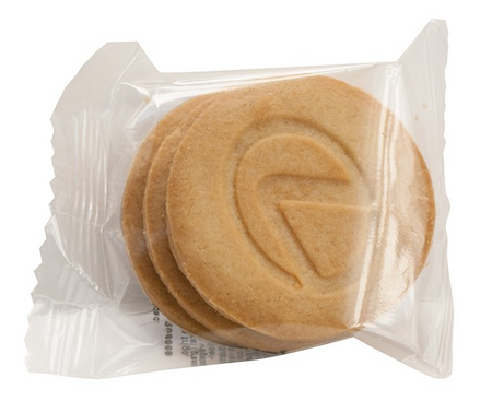 Logo-Rundkekse 3er Pack im Klarsichttütchen mit Werbedruck