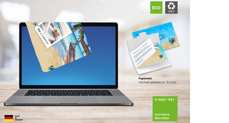 rPET Displaytücher mit Etui mit Logo