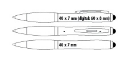 Touchscreen-Drehkugelschreiber mit Firmenname