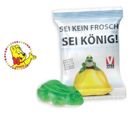 Haribo Frosch mit Werbedruck