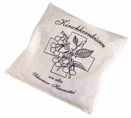 Kirschkern-Kissen mit Werbung oder Logo